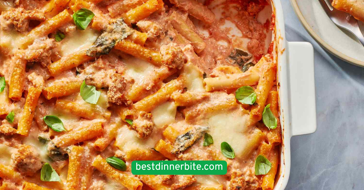 Baked Ziti with Spinach and Ricotta